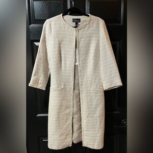 NEW DeLuxe By It Boucle Long Line Jacket